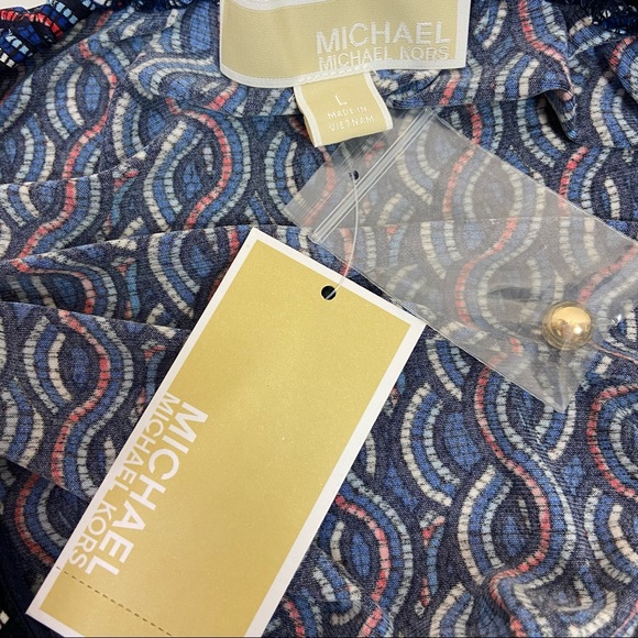 Michael Kors Large Wavy Border Halter Neck Top - Picture 6 of 9